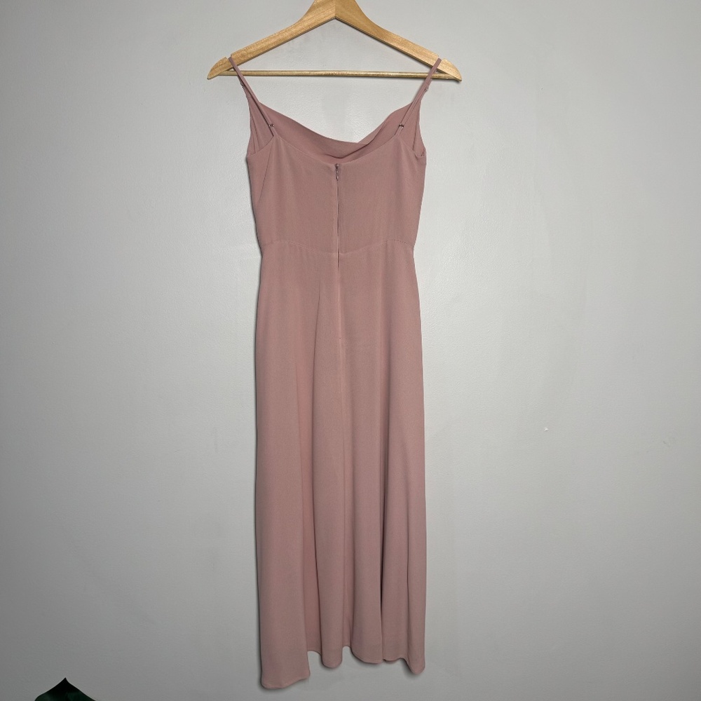 Reformation Blush Petal Pink Gala Midi Dress Sz 2 - Picture 8 of 15